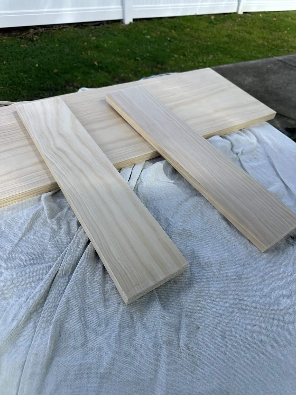 Custom-cut timber components prepared for wardrobe shelf installation in Somerville