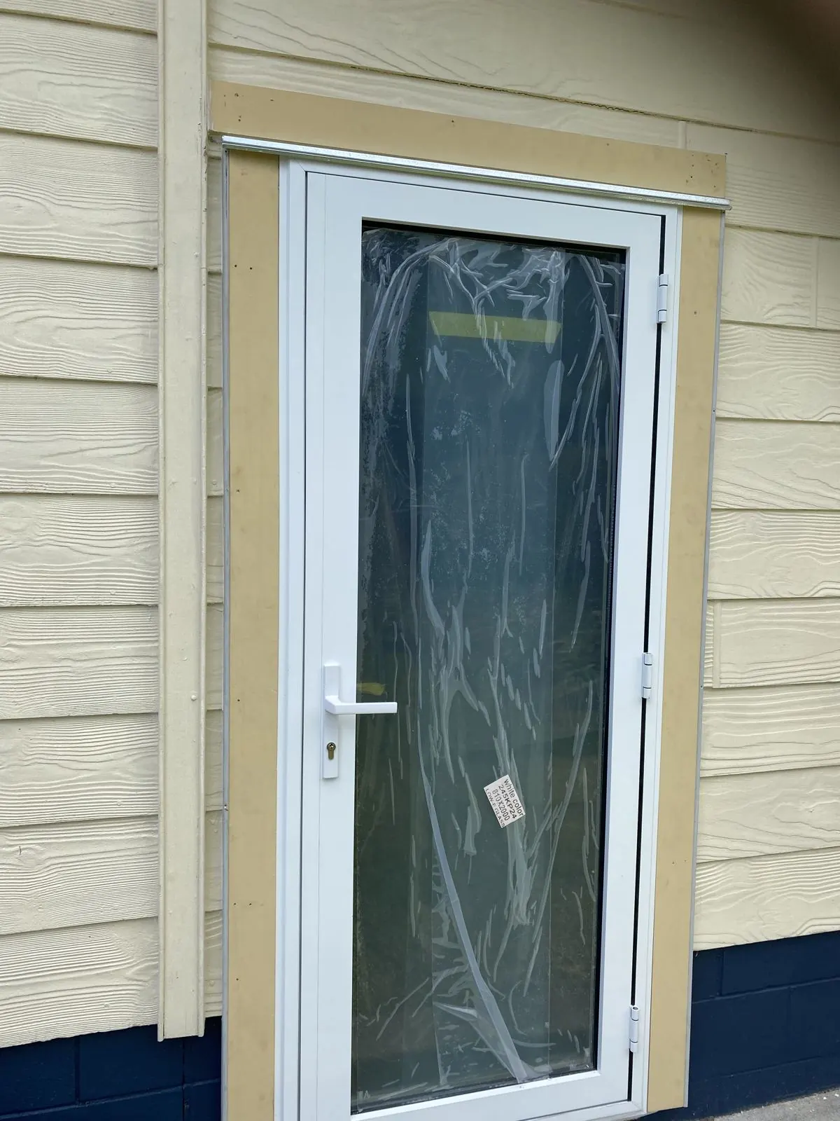 New Aluminium Front Door Installation